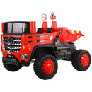 12V Electric Construction Toy - Dump Truck with Moving Bed and Shovel