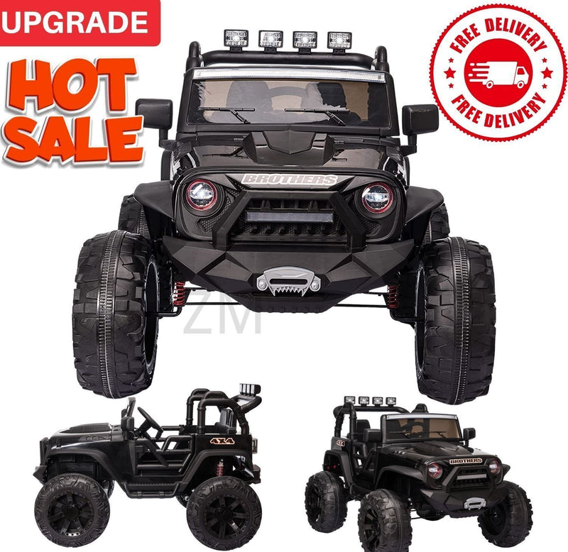 24V Battery-Powered Kids Ride On Truck with Trailer and RC Control - 3 Speeds, Camo Design