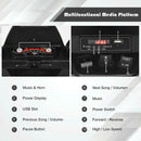 12V Electric ATV Quad for Kids with Music, LED Lights, and Black Finish