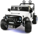 12V 2 Seater Children's Ride-On Jeep Truck - 2 High-Performance Motors, Illumination, Rubber Wheels + Remote Control