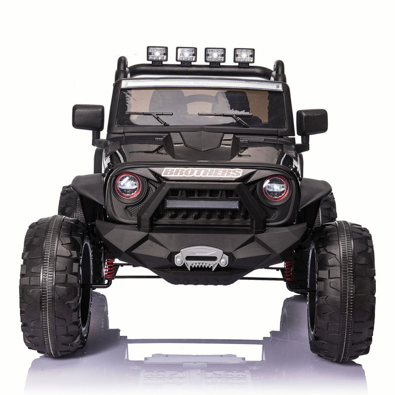 24V Battery-Powered Kids Ride On Truck with Trailer and RC Control - 3 Speeds, Camo Design