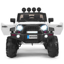 2-Seater Battery-Powered Jeep Car for Kids with Parental Remote Control - White