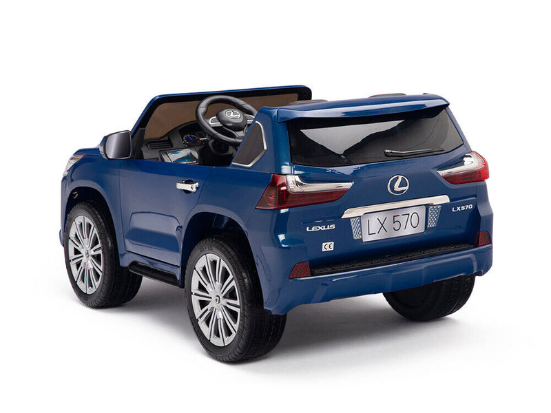 Blue 24V Power Lexus 570 Kids Electric Ride-on SUV with 4x4 Capability and EVA Rubber Tires