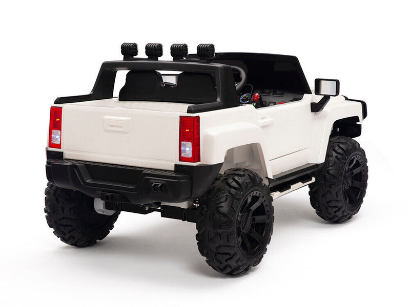 12V Children's White HumStyle Truck Ride On with Remote Control