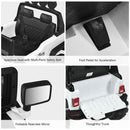 12-Volt White Ride-On Car Truck for Kids with RC Control, LED Lights, Music, and Trunk