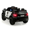 12V Electric Police Car for Kids with Rechargeable Battery, Music and Bluetooth Sounds