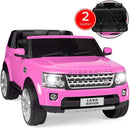 12V 2-Seater Authorized Land Rover Children's Girls Ride On SUV Vehicle Lights, Remote Control - Pink