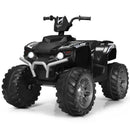 12V Electric ATV Quad for Kids with Music, LED Lights, and Black Finish