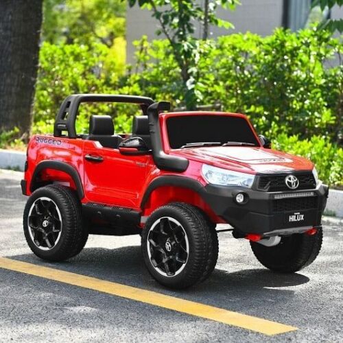 2*12V Licensed Toyota Hilux Ride-On Truck Car 2-Seater 4WD with Remote Control and Custom Paint