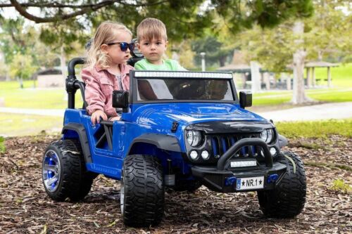 12V Battery Operated Children's Ride-On Truck Jeep with Dual Powerful Motors and Remote Control