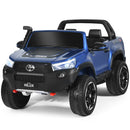 Licensed Toyota Hilux Ride On Truck Car - 2-Seater 4WD with Remote Control - Blue