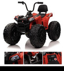 24V Children's Electric ATV Ride-On Toy, Rubber Tires, Hand Accelerator, Music Player, LED Illumination
