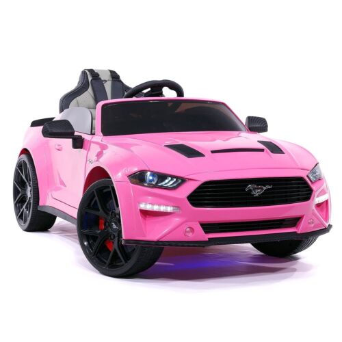 24V KIDS GIRLS RIDE ON FORD MUSTANG GT DELUXE EDITION VEHICLE, DUAL HIGH-PERFORMANCE ENGINES+REMOTE CONTROL