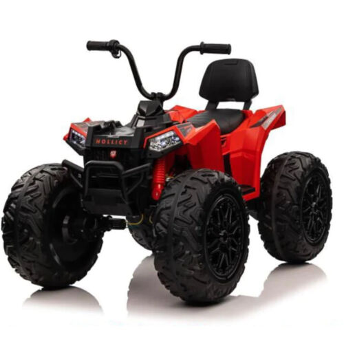 24V Children's Electric ATV Ride-On Toy, Rubber Tires, Hand Accelerator, Music Player, LED Illumination