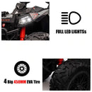 24V Children's Electric ATV Ride-On Toy, Rubber Tires, Hand Accelerator, Music Player, LED Illumination