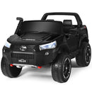 Licensed Toyota Hilux Ride On Truck Car 2-Seater 4WD with Remote Control - Painted Black