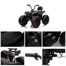 24V Children's Electric ATV Ride-On Toy, Rubber Tires, Hand Accelerator, Music Player, LED Illumination