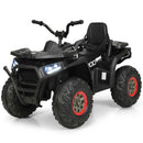 Kids Ride-On Toy Vehicle Quad ATV 14" - Black, MP3 Player, LED Lights - Suitable for 3+ Years