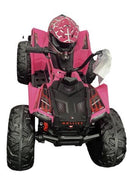 24V Children's Electric ATV Ride-On Toy, Rubber Tires, Hand Accelerator, Music Player, LED Illumination
