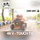Authorized Can-am Maverick UTV TOUCH TV Ride On Remote Off-road Tire Buggy