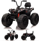 24V Children's Electric ATV Ride-On Toy, Rubber Tires, Hand Accelerator, Music Player, LED Illumination