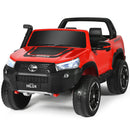 2x12V Authorized Toyota Hilux Ride-On Truck Vehicle 2-Seat 4x4 w/ Remote Control Crimson