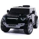 Licensed 12V Land Rover Defender Ride-On Car for Kids with LED Lights, MP3 Player, and Remote Control
