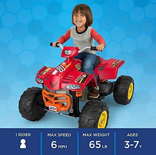 Rev up the Fun with the Hot Wheels Racing ATV: A Multi-Terrain Ride-On with Reverse Gear