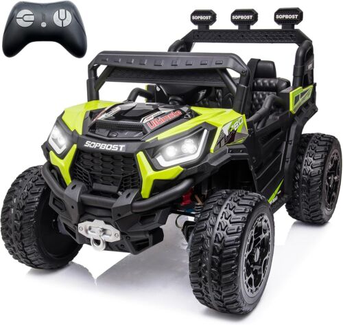 24V 4x4 Ride-On Toy with Remote Control - Electric Kids Car Truck 4 Wheeler Quad