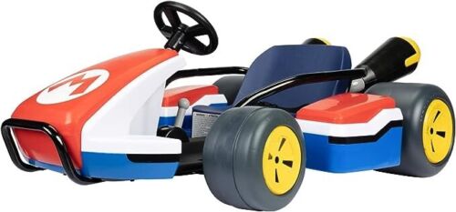 Mario Riding Car Super Mario Kart 24V Battery-Powered Ride-On Racer with 3 Speeds - Spe