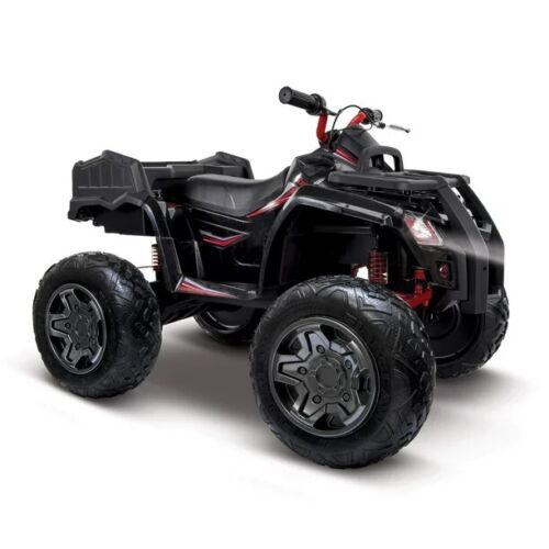Black 4-Wheel Electric ATV Off-Road Vehicle for Kids - All-Terrain Ride-On Toy