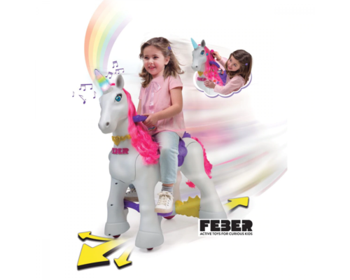 12V My Adorable Unicorn, Feber child trax ride on pony