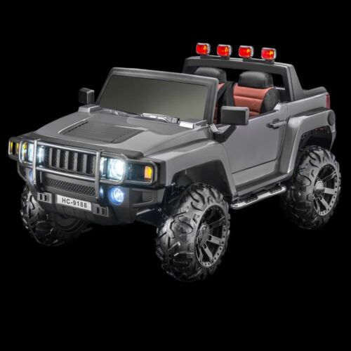 Electric Kids Ride On Car Truck with 4-Wheel Drive, Dual Seats, Pneumatic Tires, and Remote Control