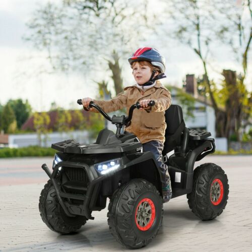 12 Volt Children's Electric Four-Wheeler ATV Quad with MP3 Player and LED Illumination
