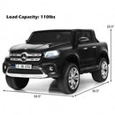 12V 2-Seater Children's Ride-On Car - Officially Licensed Mercedes Benz X Class Remote Control Vehicle with Storage Compartment - Black