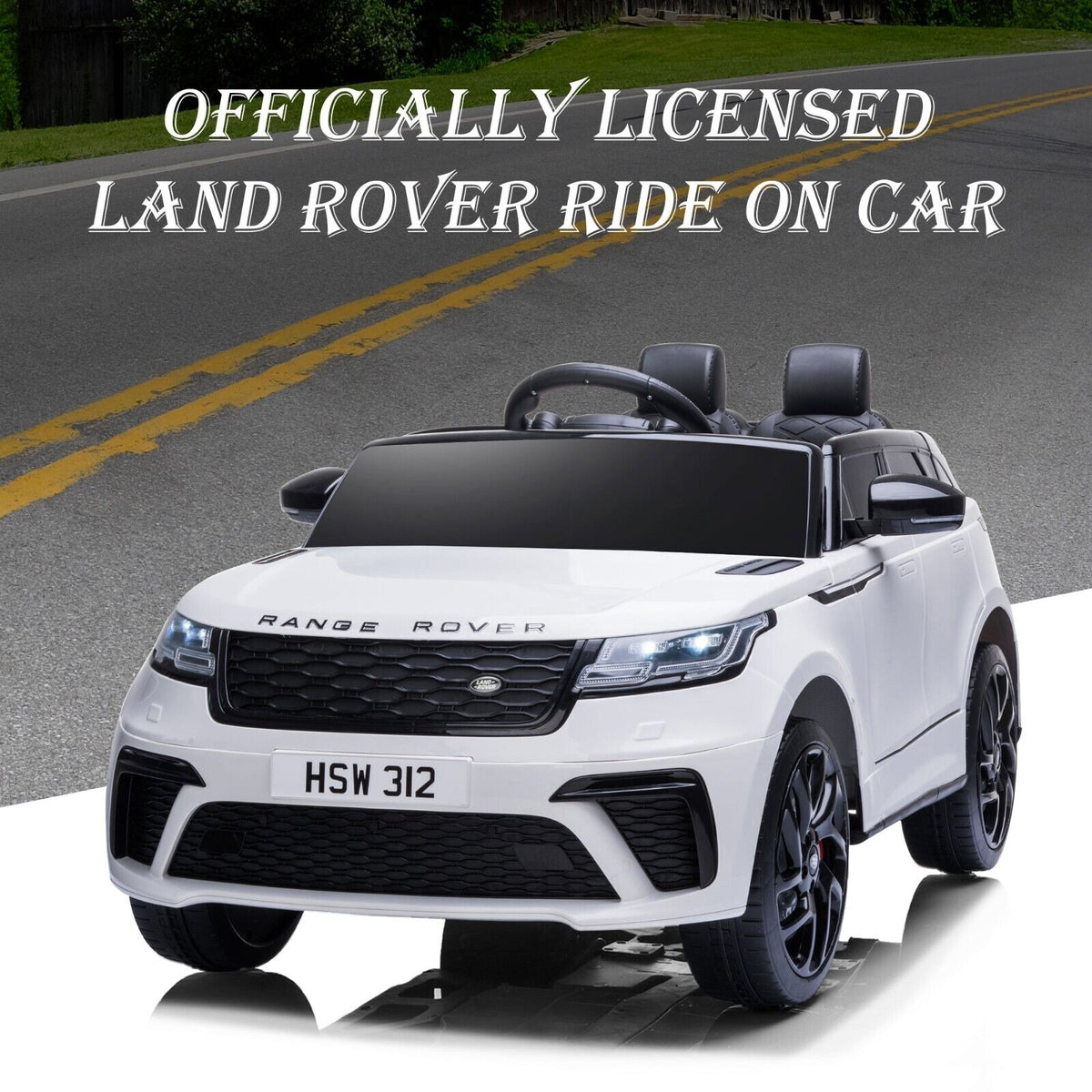 TOBBI 12V Licensed Kids Electric SUV Range Rover Velar with Remote Con