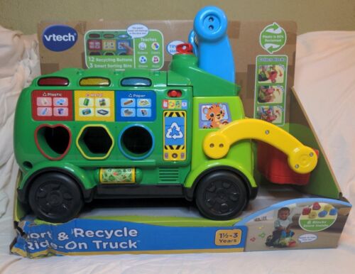 VTech Sort & Recycle Ride-On Truck: An Interactive Learning Toy for Ki