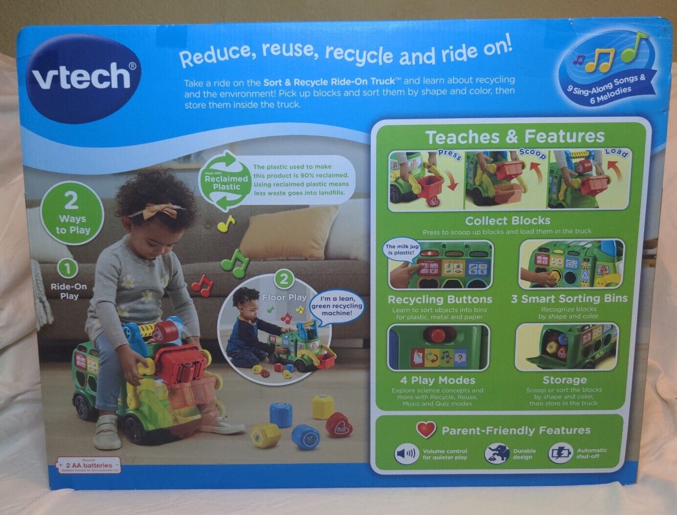 VTech Sort & Recycle Ride-On Truck: An Interactive Learning Toy for Ki